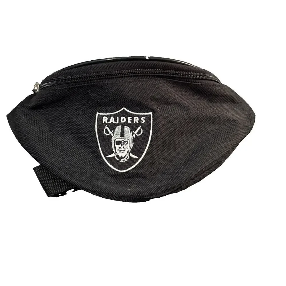 Vintage NFL Raiders Team Logo Travel Pack Fanny Pack New Old Stock
